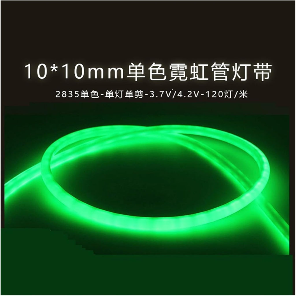 5m 2835 10 * 10MM semicircular neon Tube Light with 120 Lights Single Light Single Cut Light bar Engineering Decoration(5700K Cool White)