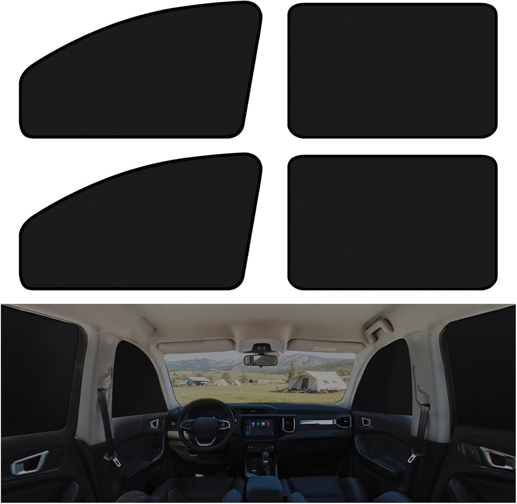4PSC Car Side Window Shades, for Toyota Sienna 2021-2026 | Magnetic Car Sunshades for Side Windows,UV Protection Mesh, Double Sided Shading Privacy, Does Not Affect Car Windows Lifting