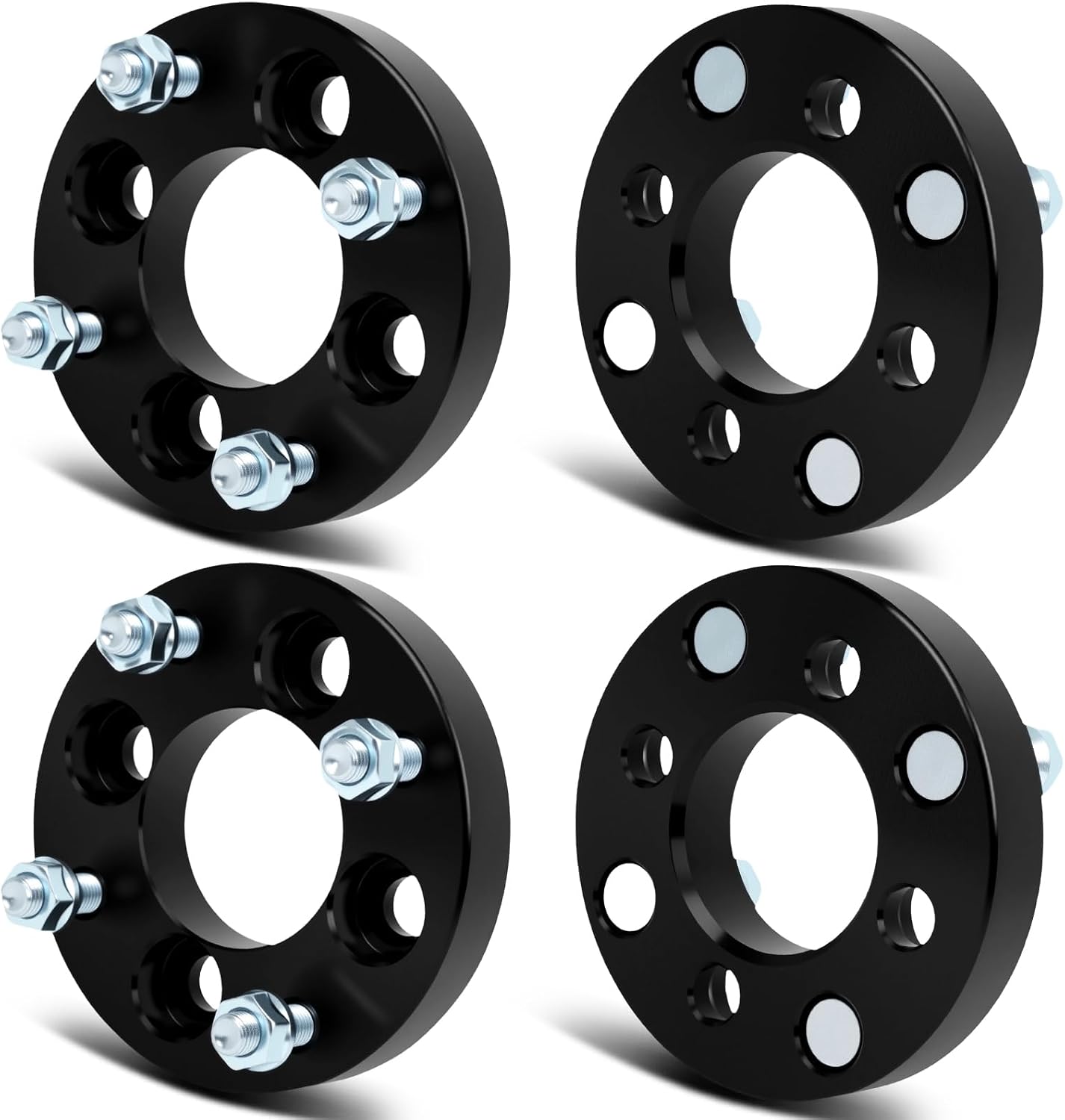 SCITOO 4Pcs 4x100 to 4x4.5 Wheel Adapters 1" Center Bore 67.1mm Studs 12x1.5 4 Lug Wheel Spacers Fit for Ford Escort for Chevrolet Spark for Chevrolet Aveo Cobalt for Honda for Accord for Honda