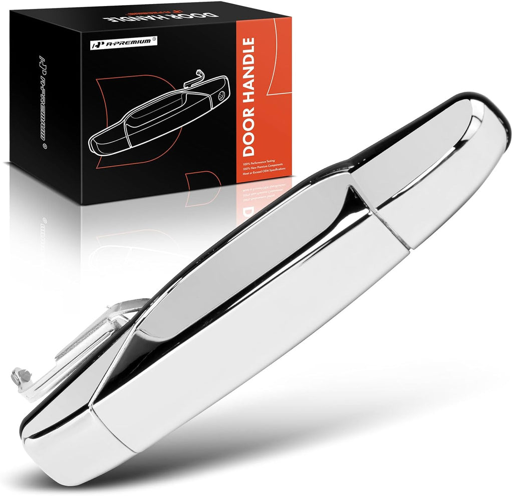 A-Premium - Rear Right Passenger Exterior Door Handle - Compatible with Chevy, GMC & Cadillac Models - 2007-2014 - Silverado, Sierra, Tahoe, Suburban, Avalanche, Yukon - Replace# 15915660, 22738726