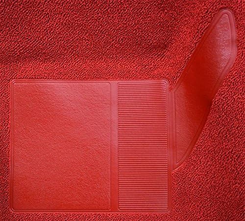 Automotive Carpet Compatible with 1965 to 1968 Ford Mustang, Coupe (1016-Red Ultra-Plush Cut Pile)
