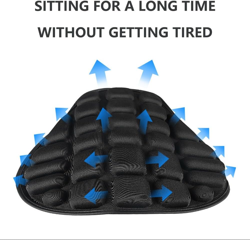 Motorcycle Seat Cushion for Husqvarna 901 Norden 901 Norden901, 3D Mesh Breathable Motorbike Seat Pad Pressure Relief, Shock Absorbing Comfort Saddle Cover for Touring Rides,Thick Model