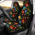bulopur black boho floral car seat covers front, main product view