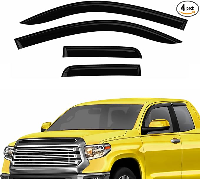 Extra Durable Window Deflectors Tape-On Window Visors Rain Guards Fit by AEROGUYSCustomfitrainguard