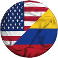 Colombia American Flag Spare Tire Cover Waterproof Sunproof Universal Fit for SUV Jeep Trailer RV Wheel Protectors Outdoor Accessories