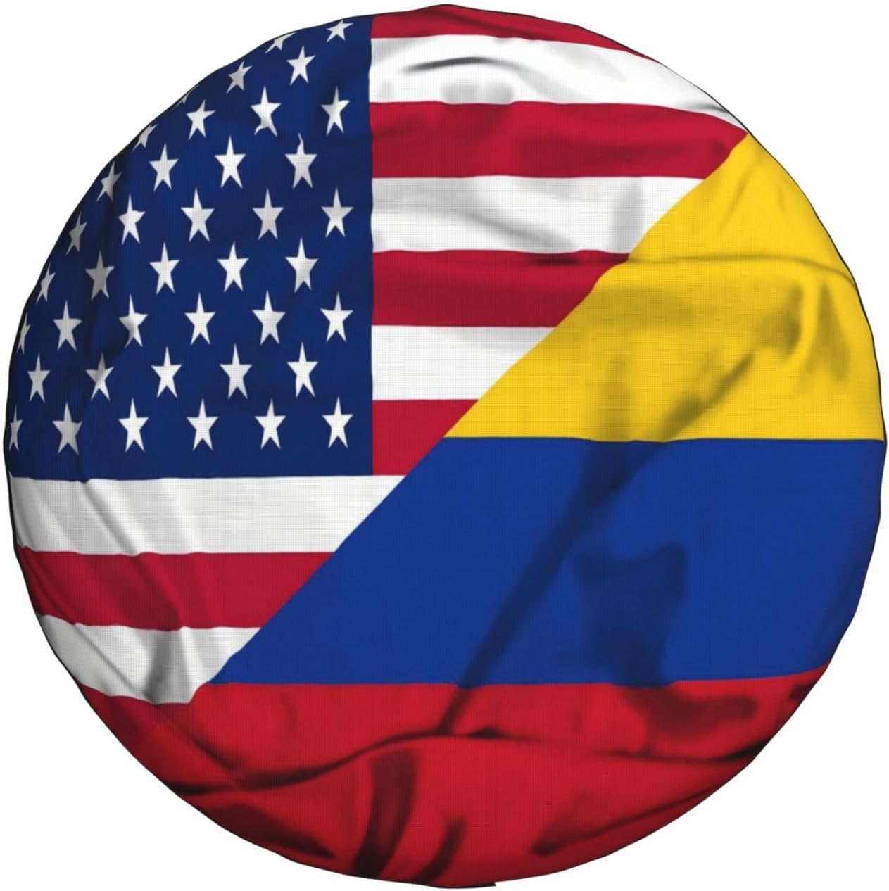 Colombia American Flag Spare Tire Cover Waterproof Sunproof Universal Fit for SUV Jeep Trailer RV Wheel Protectors Outdoor Accessories
