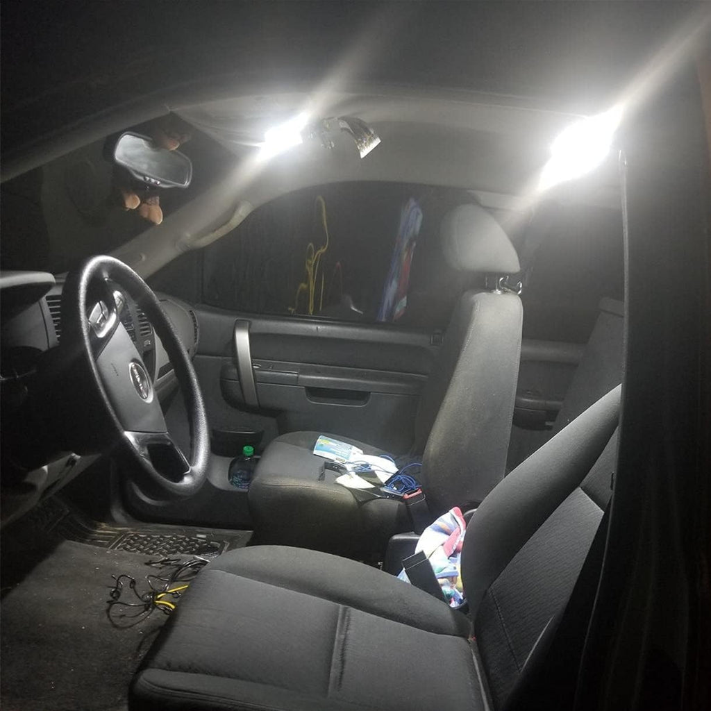 Alla Lighting 41mm/42mm 578 211-2 212-2 LED Festoon Bulbs, 6000K Xenon White CAN-Bus Interior Dome, Map, Trunk, Step Courtesy Lights Lamps