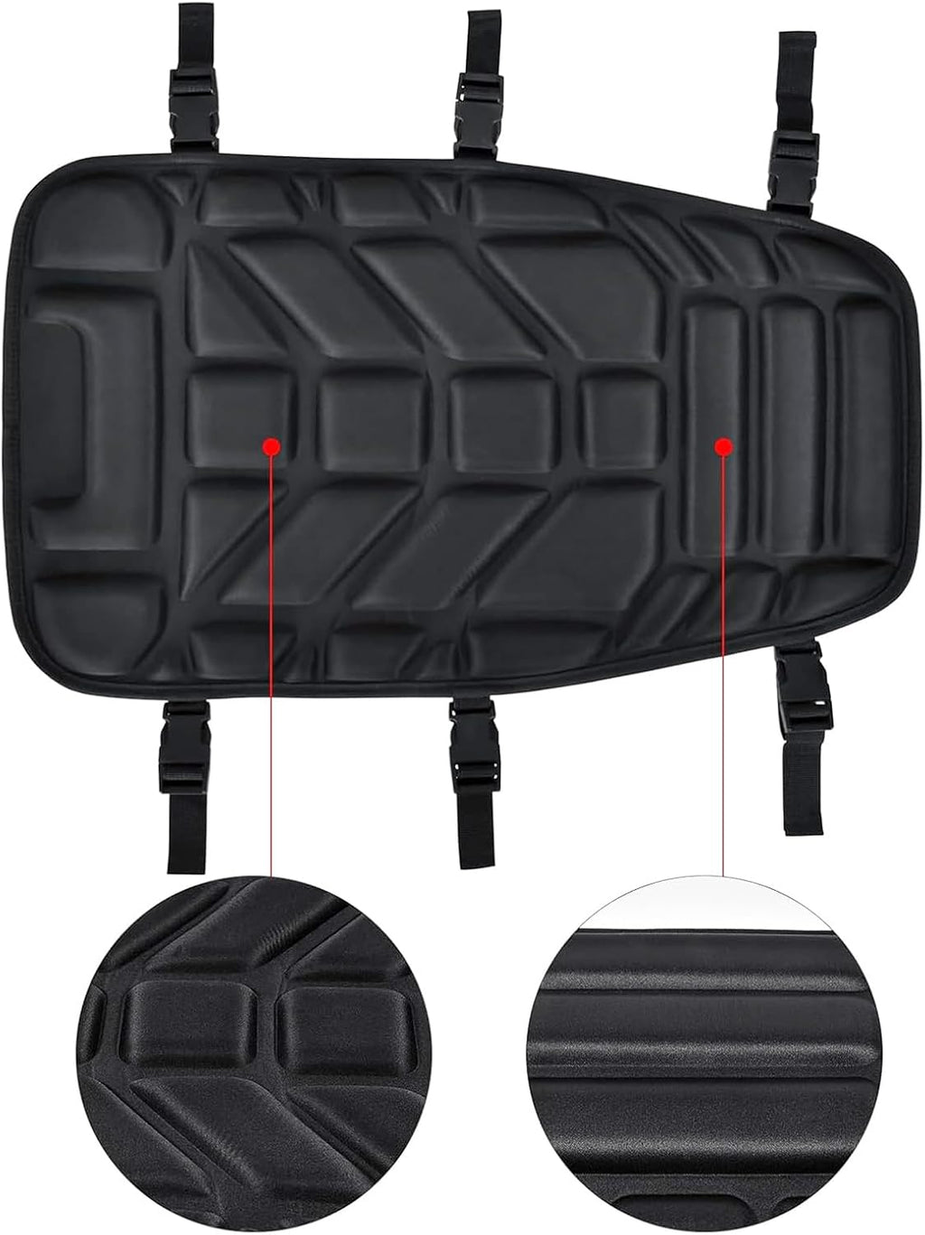 ATV Seat Cushion for Yamaha Grizzly 660 2004 2005 2006 2007 2008, Shock Absorbing Quad Bikes Seat Pad Protector, Thick Non Slip ATV Seat Cover Padded, Breathable Saddle Pad