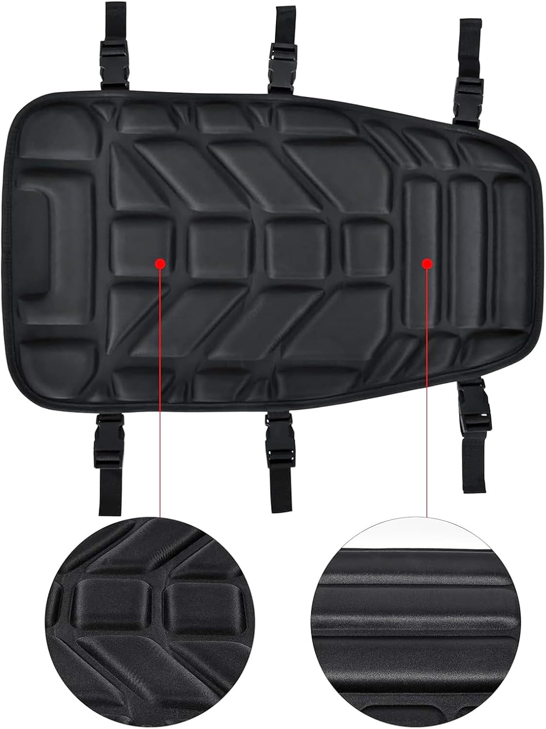 ATV Seat Cushion for Yamaha Grizzly 660 2004 2005 2006 2007 2008, Shock Absorbing Quad Bikes Seat Pad Protector, Thick Non Slip ATV Seat Cover Padded, Breathable Saddle Pad