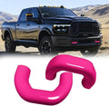 Tow Hook Covers Compatible with 2019 2020 2021 2022 2023 2024 2025 2026 Ram 2500/3500 Accessories - Tow Hitch Covers Fit for Ram Truck Accessories - Upgrade Design, Silicone Rubber (Deep Pink)