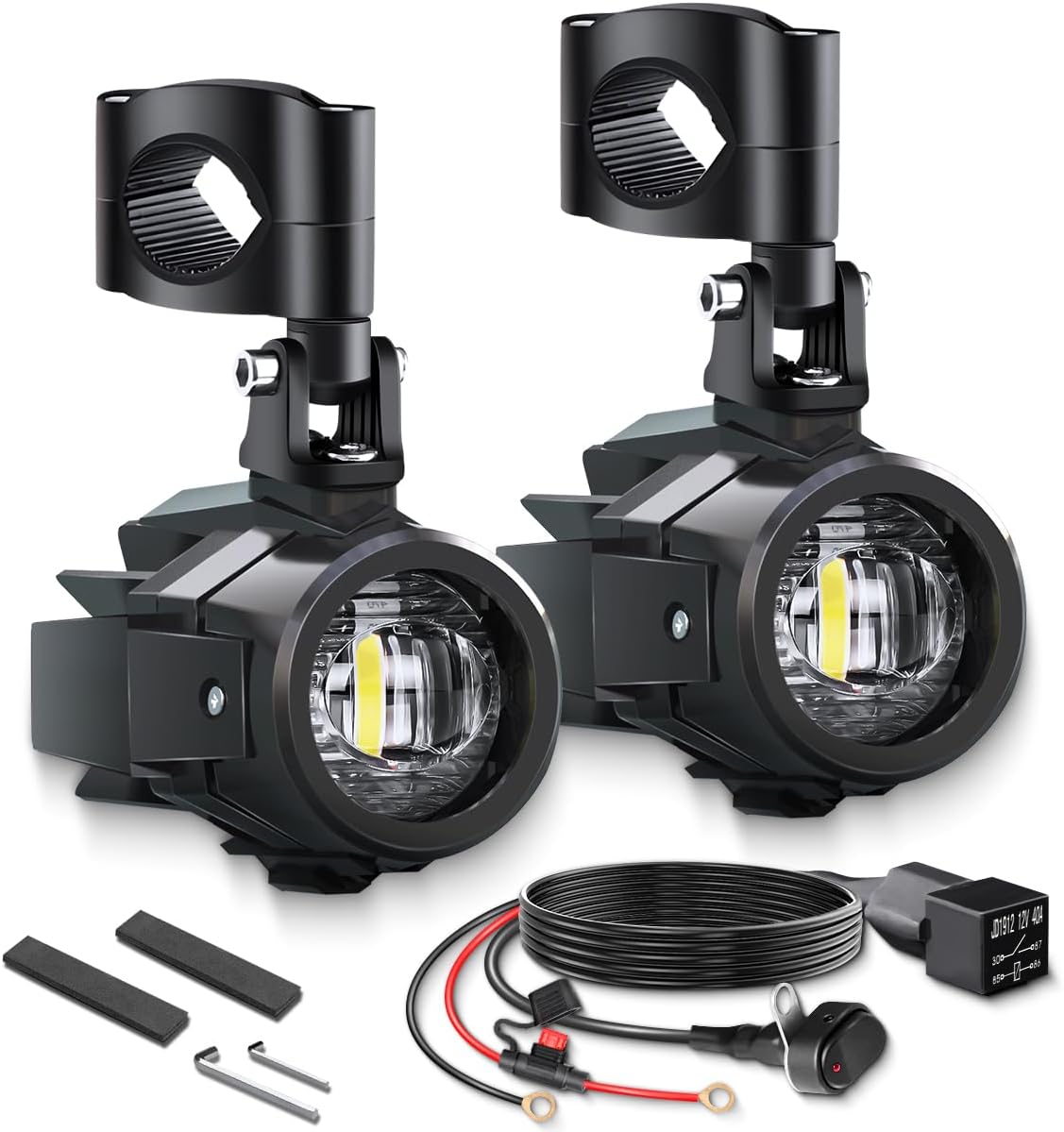 motorcycle auxiliary lights kit led spot motorcycle driving, main product view