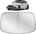 XHRING Windshield Sun Shade Sunshade Compatible with Mercedes Benz C Class C300 W205 C250 C400 2026 2025 2024 2015-2023 GLA GLA 250 GLA250 2021-2025 2026 Accessories, Car Front Window Sun Shield Cover