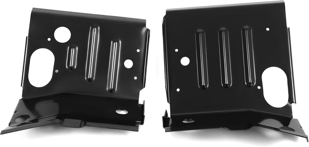 ALMULOO Cab Mount Floor Pan Support Compatible with 1980-1998 Ford F100 F150 F250 F350 Super Duty Pickup Truck Bronco Steel 2PCS (Left & Right Side)