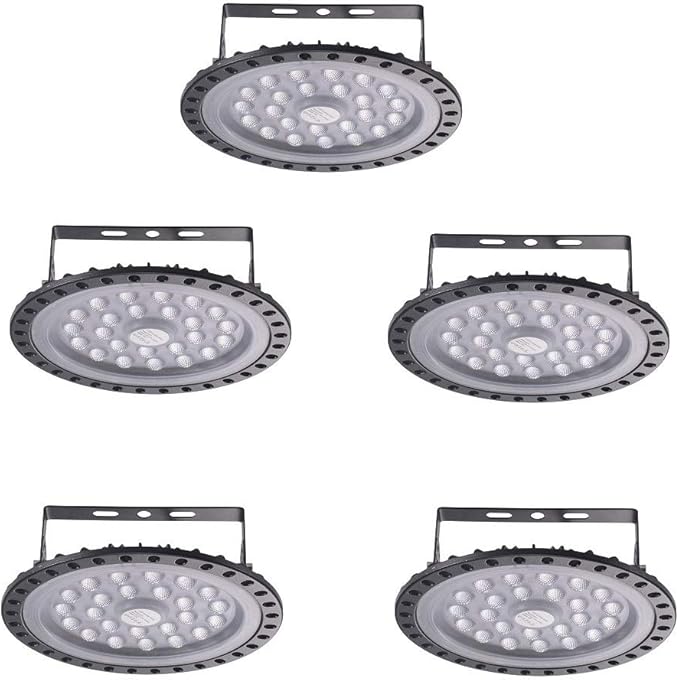 Viugreum 5 PACK 100W UFO LED High Bay Light, 10000LM 6500K Daylight White LED by Viugreum