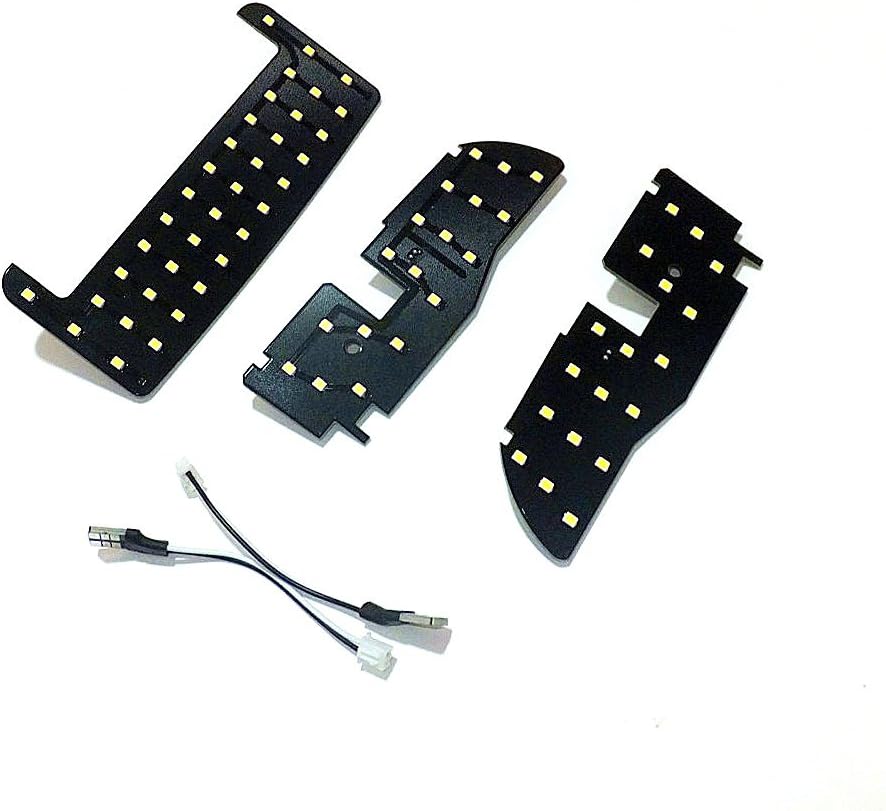 3 Pcs LED Car Interior Reading Lights for Toyota Prius 30 series,72 LEDs 2835 SMD 6000K White, High Brightness