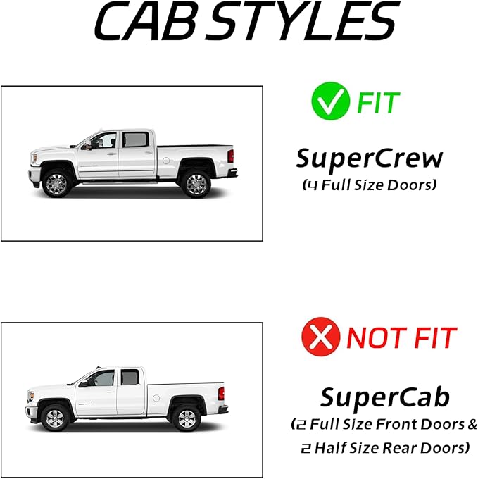 in-Channel Rain Guards for Trucks 2015-2020 Ford F150 SuperCrew, 17-23 Ford - Image 3