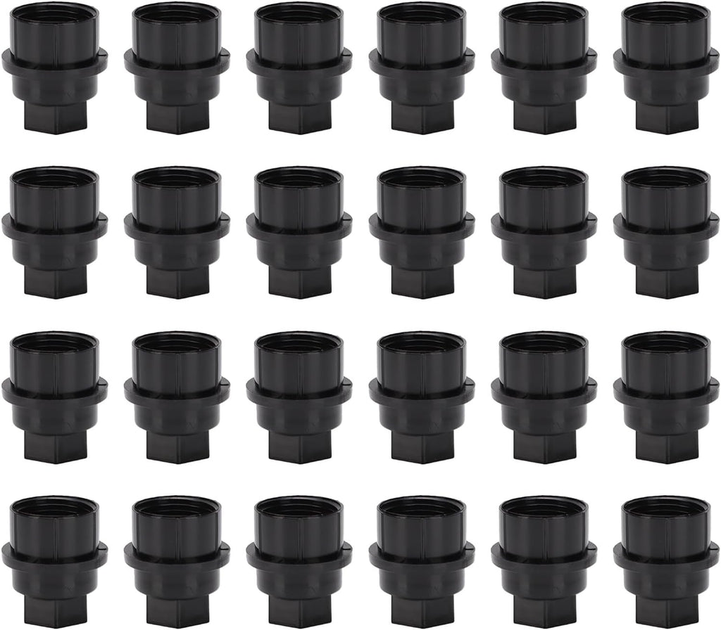 24pcs Wheel Lug Nut Covers, Replacement for 1500 2500 3500, Lug Nut Caps for Chevy CK Series Pickup, Black Plastic Hub Covers 15646250