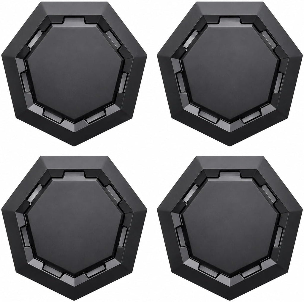 Cyber Wheel Cap Kit for Tesla Cybertruck, Set of 4 Wheel Center Cap Covers, Retail Box Included, Factory-Style Matte Black Replacement Wheel Caps