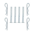Set of 4 Clevis Pin with R - Clip 472795 014973472795 -1/4 X 2-1/2 inches
