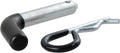 CURT 21410 Trailer Hitch Pin & Clip with Vinyl-Coated Grip, 1/2-Inch Diameter, Fits 1-1/4-Inch Receiver, Clear ZINC
