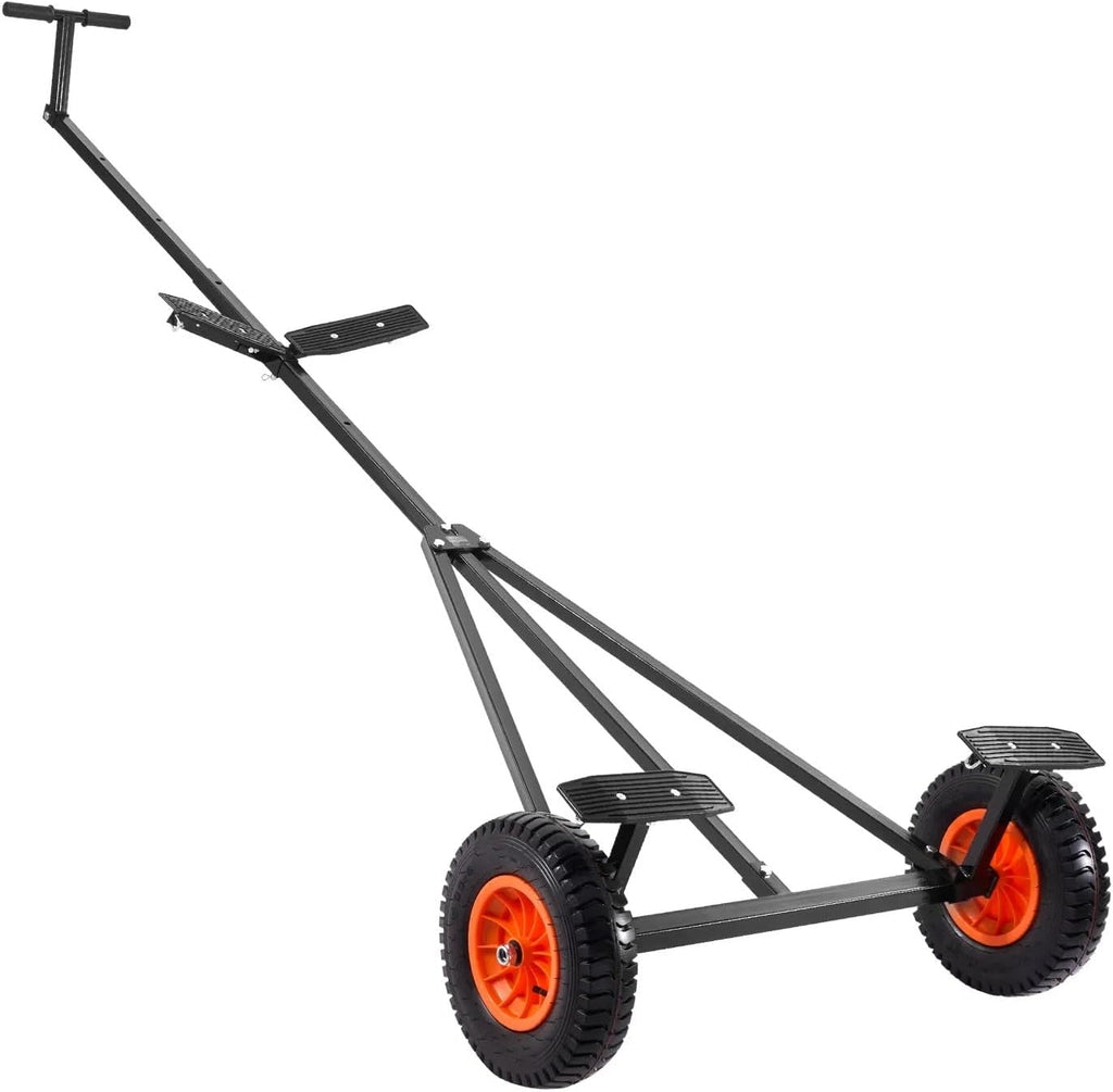 Heavy Duty Boat Trailer Dolly, 420 lbs Load Rating, Adjustable Carbon Steel Mover with 15.7 Inch Pneumatic Tires and Nonslip Bracket for Various Boats