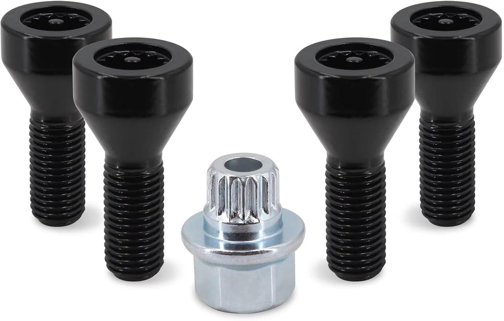 Car Wheel Bolts Locking Lug Nuts Stud Key Accessories Replacement 36136786419 Compatible with BMW for Z4 Z3 M6 for M5 M3