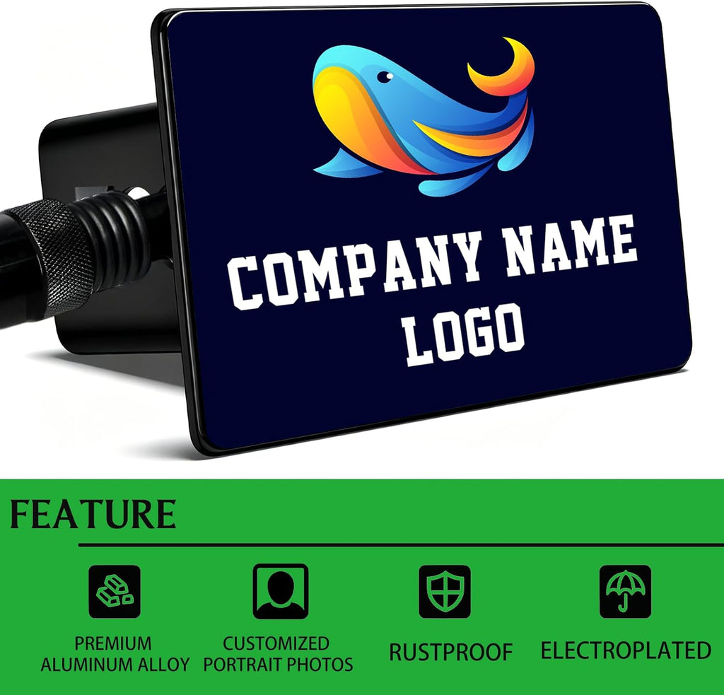 Custom Hitch Cover Personalized Metal Trailer Hitch Covers with Lock for 2 inch Receivers Truck Accessories for Car SUV