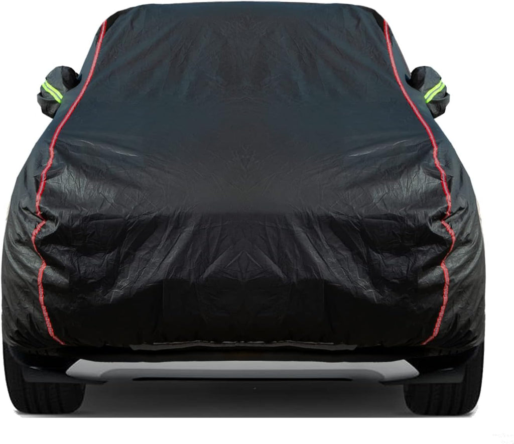 Breathable New Material, Waterproof Car Cover, Locks and Zipper Doors,
