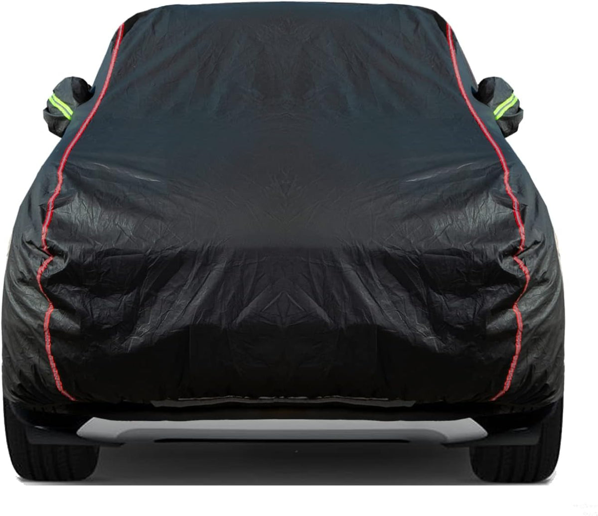 Breathable New Material, Waterproof Car Cover, Locks and Zipper Doors,