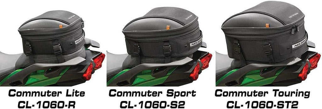 Nelson Rigg CL-1060-S2 Black Commuter Sport Motorcycle Tail Bag