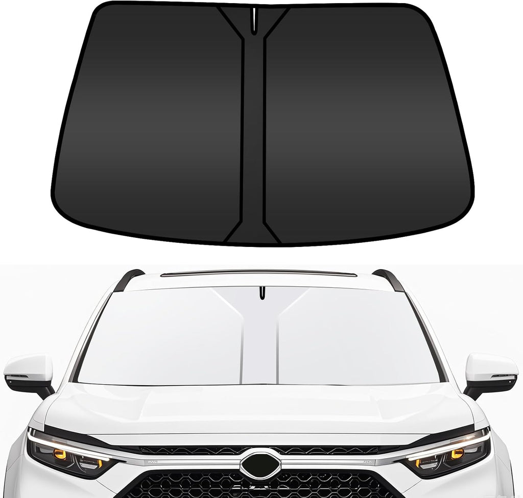 Car Windshield Sunshade, Double Thickened Sun Blocker for Front Window, UV Protection in Car, Auto Necessities Fits Most Vehicles, Baby Shade Sun Shield, Interior Visor Accessory for Women