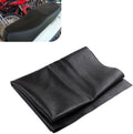 Motorcycle Seat Cover, DIY Seat Protector, Suitable for Motorcycle, Scooter or Electric Vehicle (Black, 39.37" x 27.56")