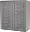 KINYING Outdoor Storage Cabinet Waterproof, Resin 60 Gallon Deck Box by KINYING