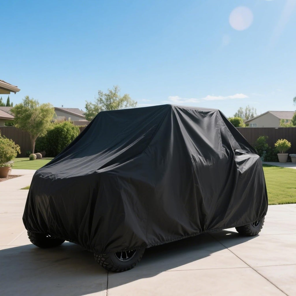 XYZCTEM UTV Cover Lightweight Waterproof Outdoor 4-6 Seater, Compatible with Polaris Ranger and RZR Accessories, Fit for 158" x 62" x 75" Can-am Commander and SXS Cover Protects UTV from Dust Rain