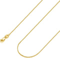 14k gold box chain necklace for women 14k, main product view