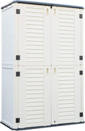 ADDOK Outdoor Storage Cabinet Waterproof, Outdoor Storage Sheds by ADDOK