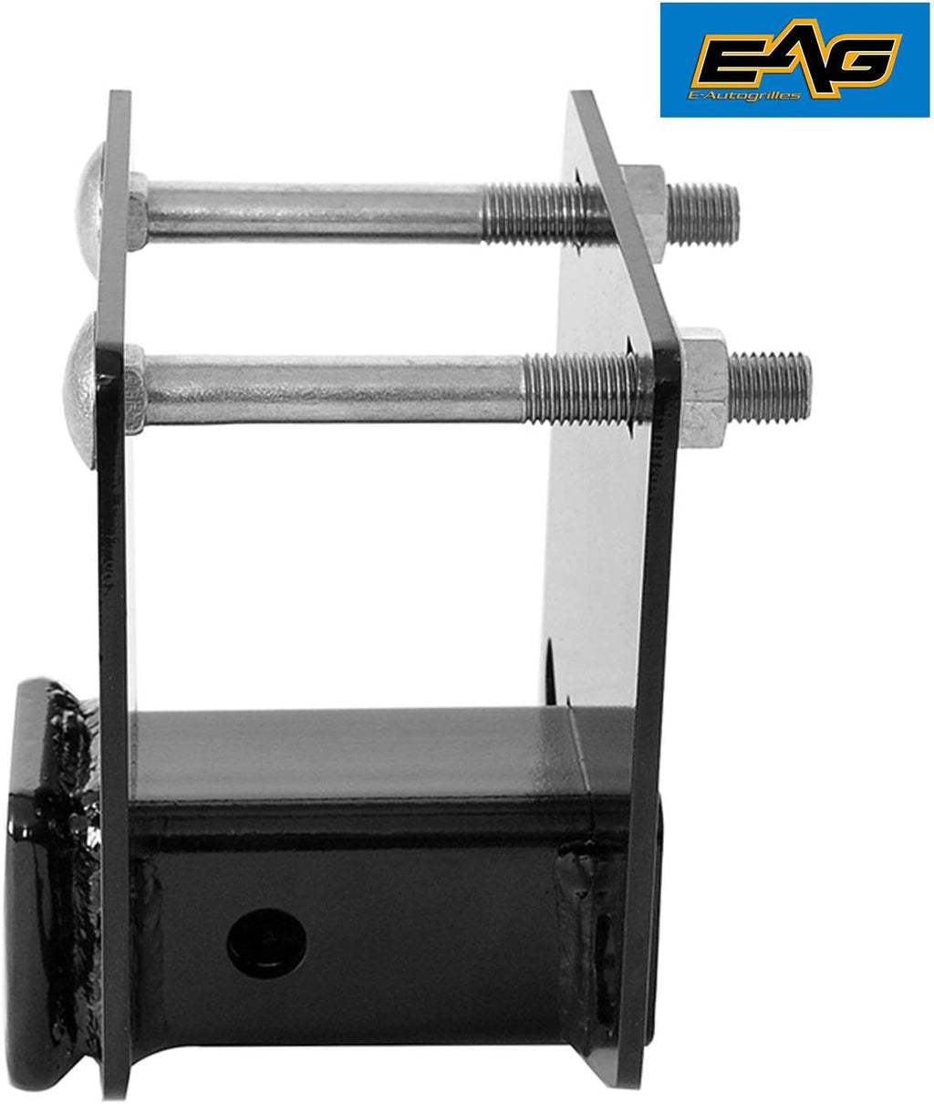 EAG RV Bumper Hitch 2 inches Receiver Adapter for 4 x 4 inches Square Bumper Beam Level Trailer Towing
