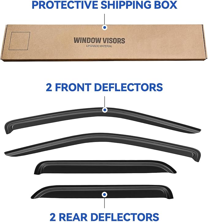 Window Visors Rain Guards Shield - Image 5