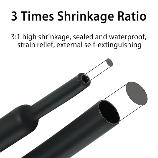 3:1 Ratio Heat Shrink Tubing Roll Adhesive Lined Industrial Marine Grade Dual - Image 3