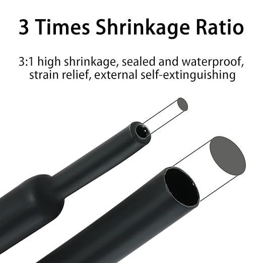 3:1 Ratio Heat Shrink Tubing Roll Adhesive Lined Industrial Marine Grade Dual - Image 4