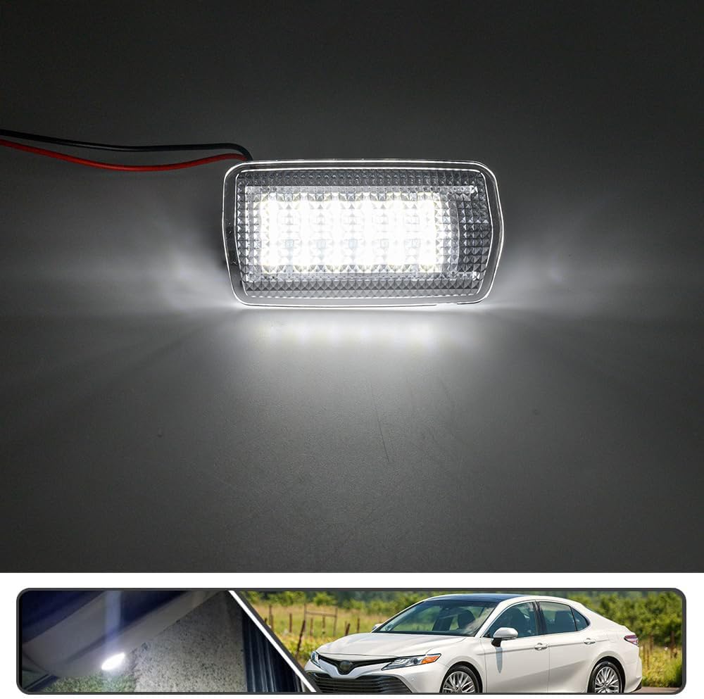 2Pcs LED Courtesy Door Light for Toyota 4Runner Camry Prius Tundra Sienna Avalon Lexus IS ES GS LS RX GX LX Powered by High Power SMD Xenon White LED Error Free