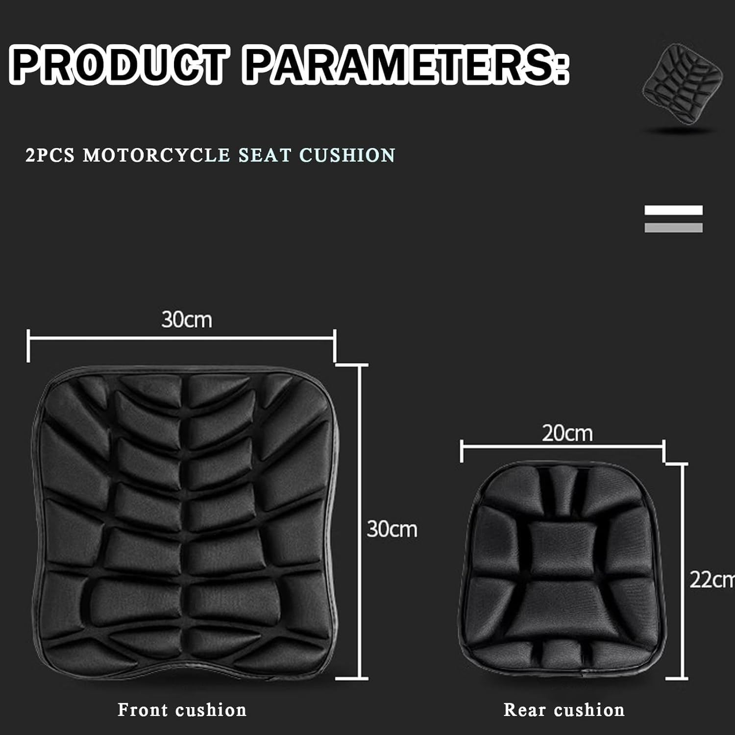 Motorcycle Seat Cushion for Yamaha YZF R7 2015-2024 2025 2026, Front Rear Shock Absorption Comfort Breathable Seats Cover Protect Accessories