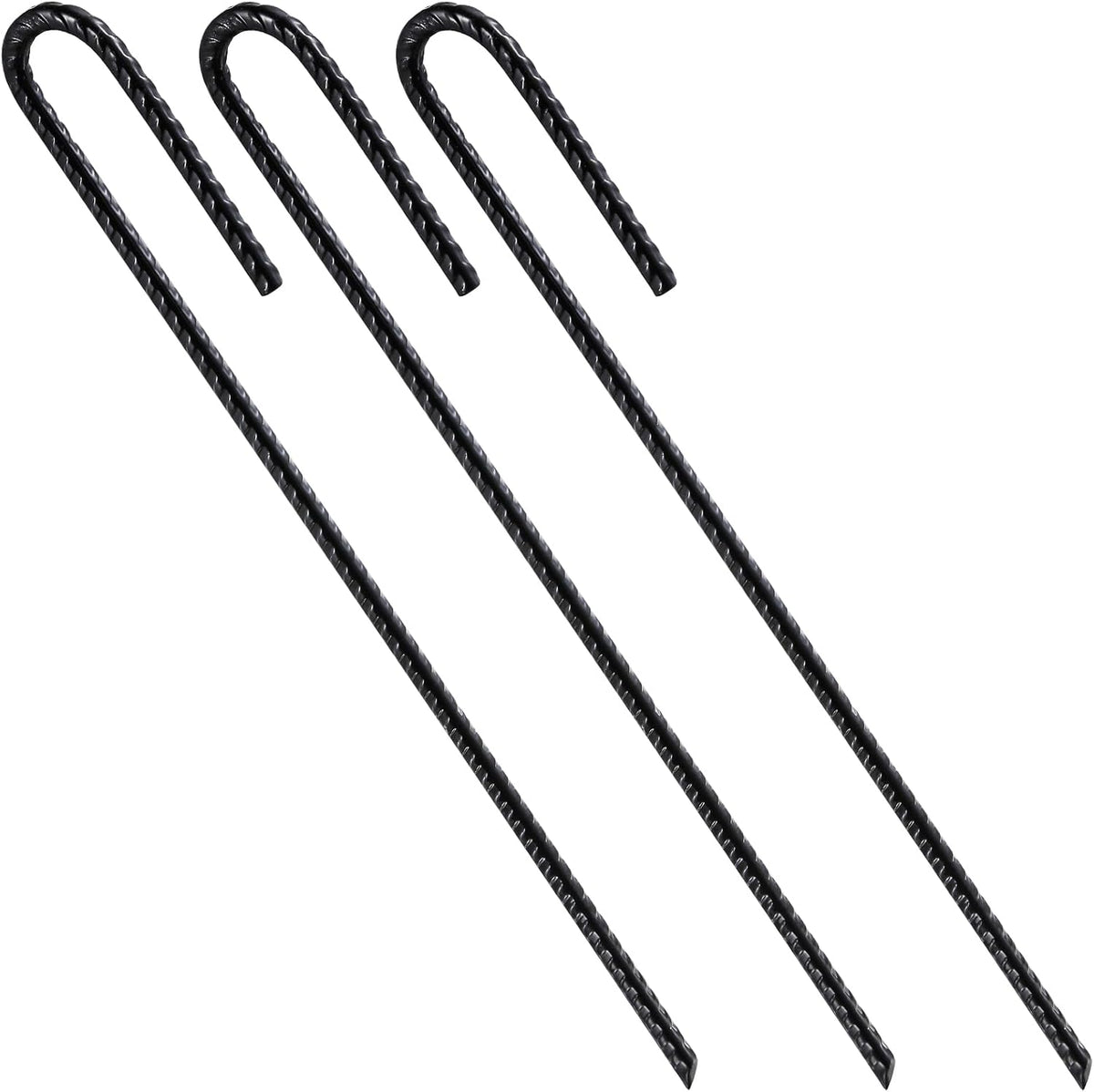 wensilon 12-inch rebar j hooks 50 pack, 1/4-inch, main product view