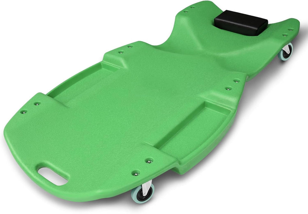 Magshion Mechanic Creeper with Padded Headrest & Tool Trays – 440 lbs Capacity