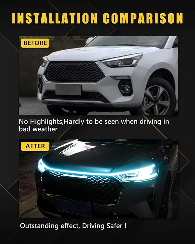 YM E-Bright Led Hood Light Strip Exterior Led Strip Lights - Image 3