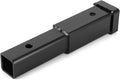 Generic 12in Towing Extender Steel Trailer Hitch for Class 3/4 2in Receiver - 500lbs Capacity, Perfect for Cargo Racks