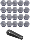 White Rhinestone Wheel Lug Nut Covers 17Mm, 20Pcs Plastic Bolt With Removal Tool For Car Truck SUV Wheels, Scratch-Proof Rust Resistant Decorative Trim