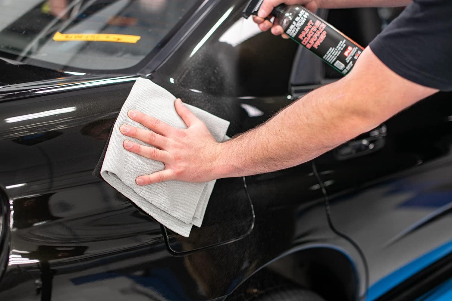 The Rag Company - The Edgeless Pearl - Professional Microfiber Detailing Towel for Ceramic Coating, Leveling & Sealant Removal, Scratch-Free & Tagless, 320gsm, 16x16 inches, Ice Grey - 12-Pack