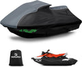QUNSUNUS Jet Ski Cover for Sea Doo Spark 3up/Trixx 3up 2014-2025, Waterproof Covers with Zipper, All Weather Seadoo Cover with Elastic Edge for Wind, Sun, UV and Dust Protection