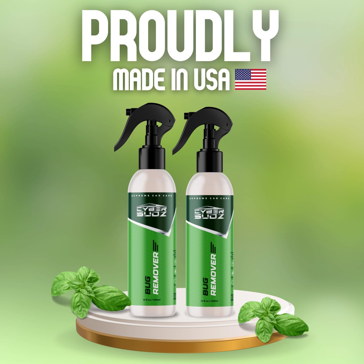 Bug Remover for Cars Exterior - Spray Dissolves Bug Splatter, Bird Poop, Tar and Road Grime - Safe on Paint, Chrome, Glass, & More - pH Neutral, Ceramic & Wax Safe - 16oz